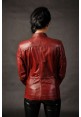 Dámska kožená bunda 1176 blood red